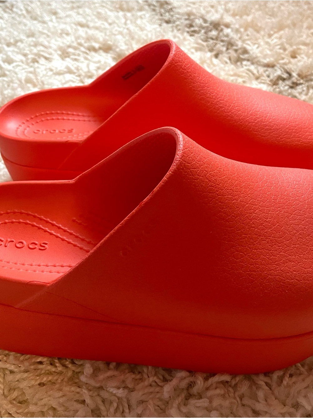 CROCS Dylan Platform Clog in Lava - Picture 2 of 3